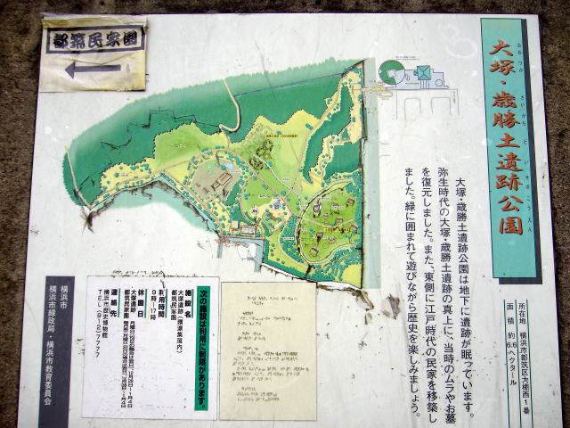 大塚・歳勝土遺跡公園の案内図