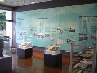 市電の歴史や横浜と市電の関わりなどの展示