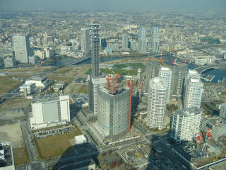 横浜駅方面の眺め