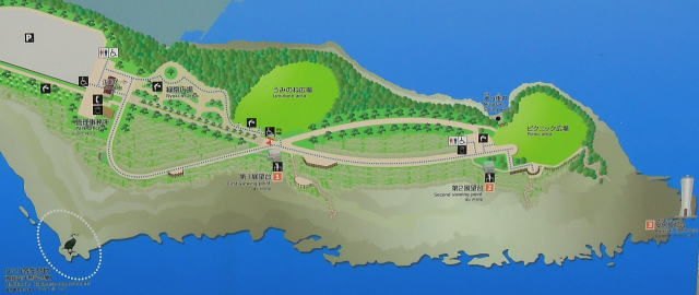 城ヶ島公園の案内図