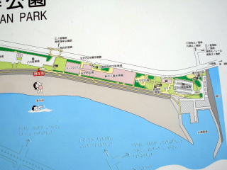 新江ノ島水族館周辺エリアの案内図