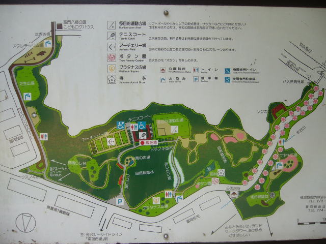 富岡総合公園の案内図