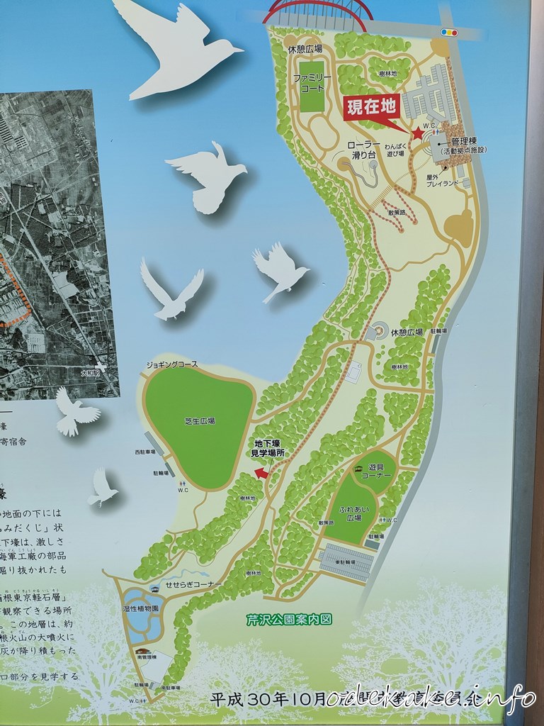 芹沢公園の案内図