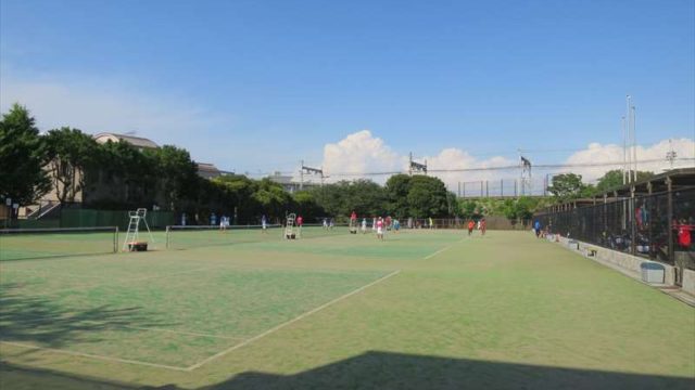 大津公園のテニスコート