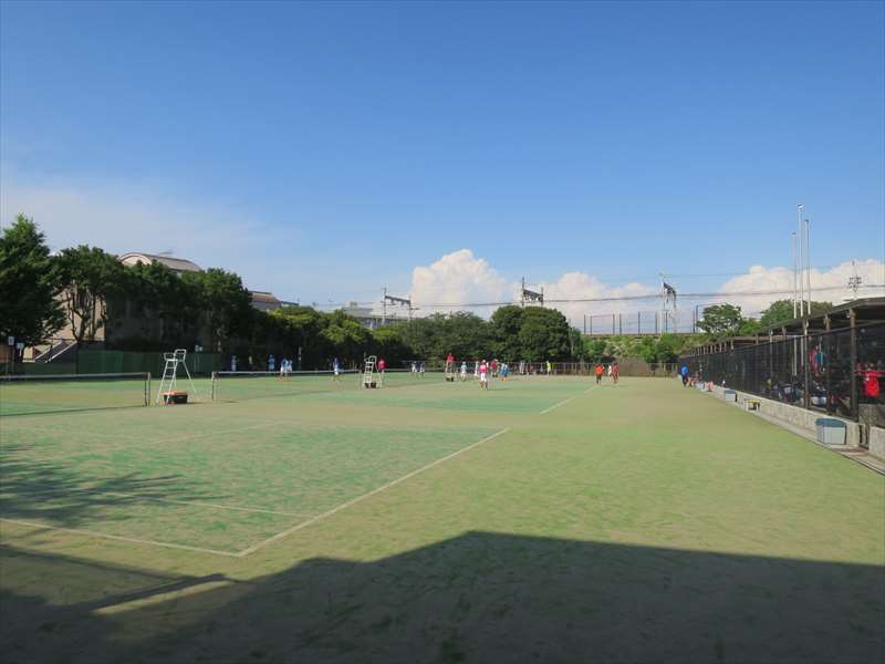 大津公園のテニスコート
